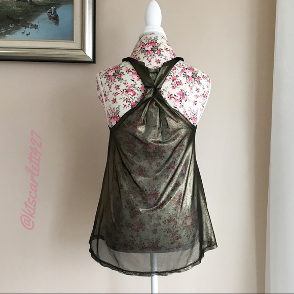 Free People Sheer Metallic Tank - Picture 2 of 5